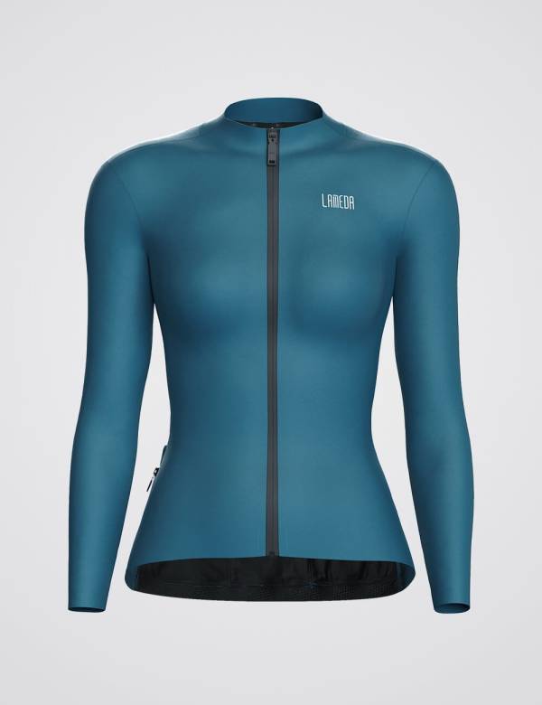 Veste hiver cycliste femme Lameda coupe ajustée, chaude et équipée de détails réfléchissants