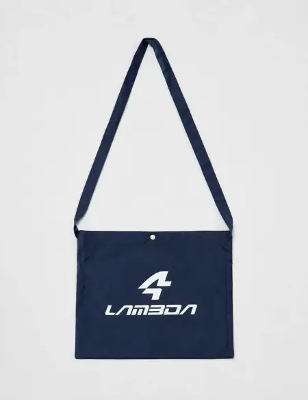 Musette de cyclisme bleue vue de face