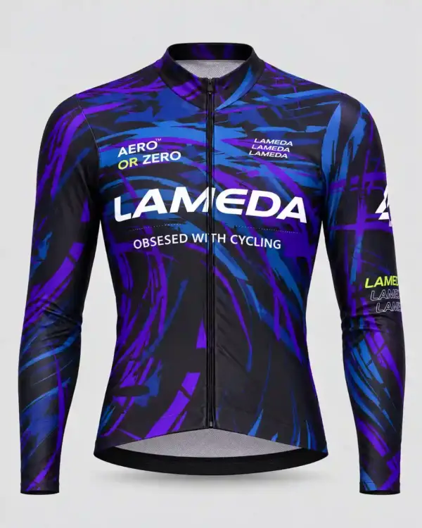 Maillot velo thermique vue de face